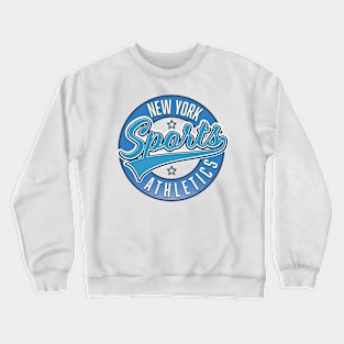 new york sports blue athletic logo Crewneck Sweatshirt